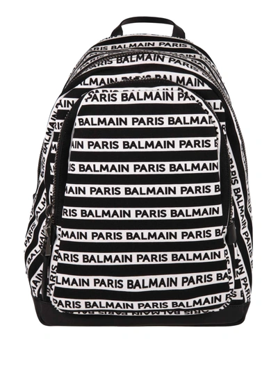 Shop Balmain Paris Backpack In Black