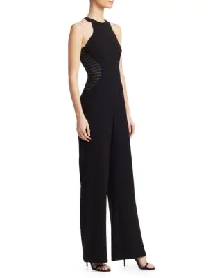 halston heritage high neck jumpsuit