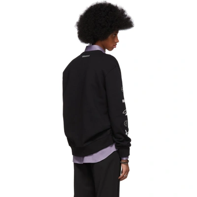 Shop Lanvin Black Logo Sweatshirt In 10 Black