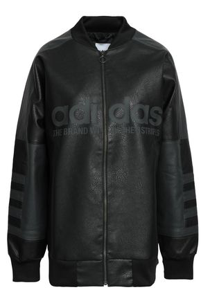 adidas originals leather jacket