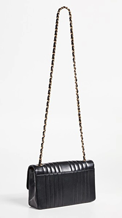 Pre-owned Chanel Vertical 10 Flap Bag" In Black