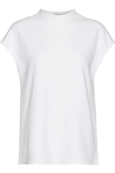 Shop Tibi Woman Crepe Top White