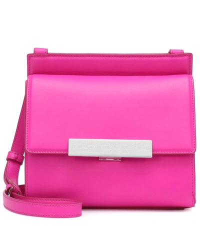 Shop Calvin Klein 205w39nyc Leather Shoulder Bag In Pink