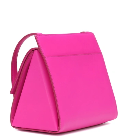 Shop Calvin Klein 205w39nyc Leather Shoulder Bag In Pink