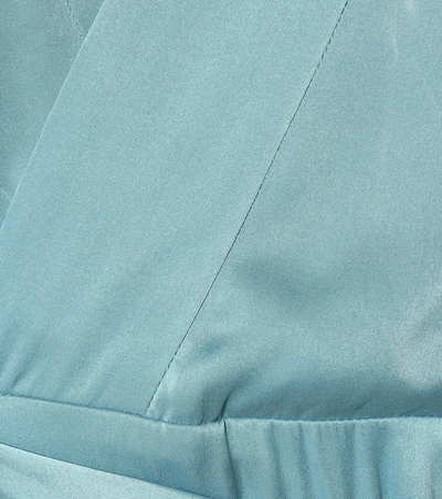 Shop Equipment Vivienne Silk-blend Dress In Blue