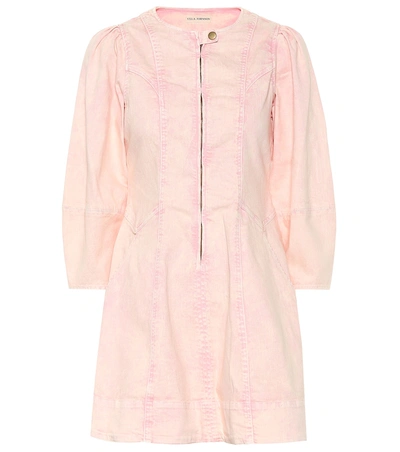 Shop Ulla Johnson Wilona Denim Minidress In Pink