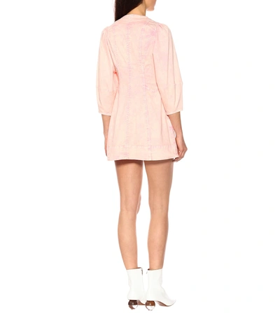 Shop Ulla Johnson Wilona Denim Minidress In Pink