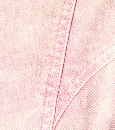 Shop Ulla Johnson Wilona Denim Minidress In Pink