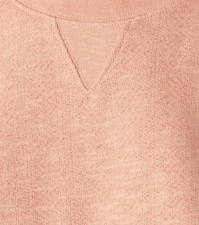 Shop Ulla Johnson Damara Cotton Fleece Jumpsuit In Pink