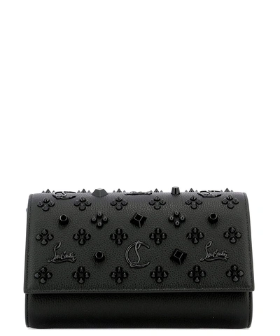 Shop Christian Louboutin Paloma Clutch Bag In Black