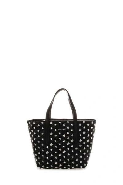 Shop Jimmy Choo Mini Sara Tote Bag In Black