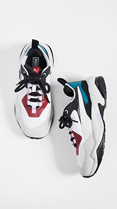 Shop Puma Thunder Rive Doite Sneakers In Glacier Grey/barbados Cherry