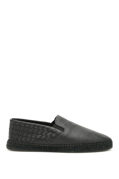 Shop Bottega Veneta Intrecciato Gala Espadrilles In Nero|nero