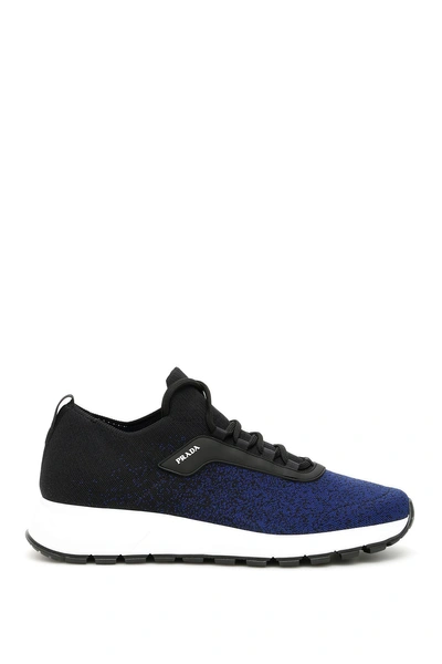 Shop Prada Prax 01 Sneakers In Nero Indaco|nero