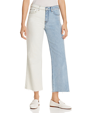 7 for all mankind two tone jeans