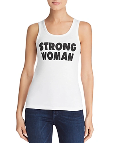 Shop Escada Estrong Graphic Tank In White