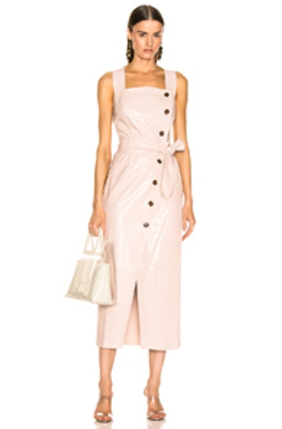 Shop Nanushka Zora Dress In Blush