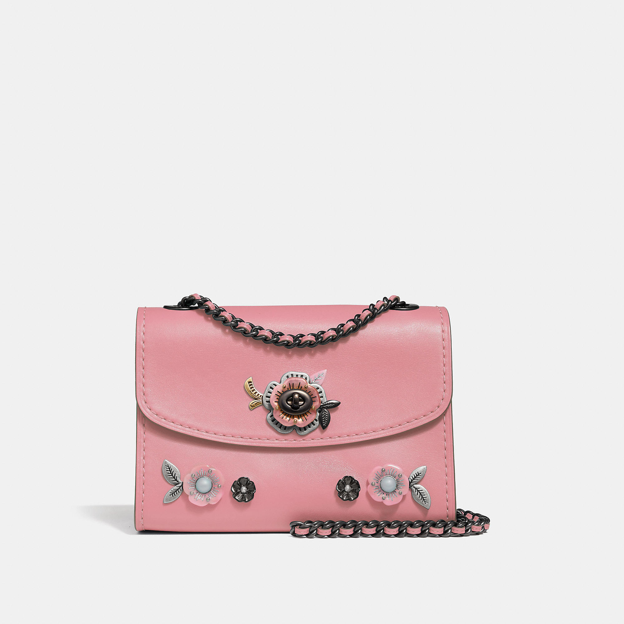coach parker tea rose bag