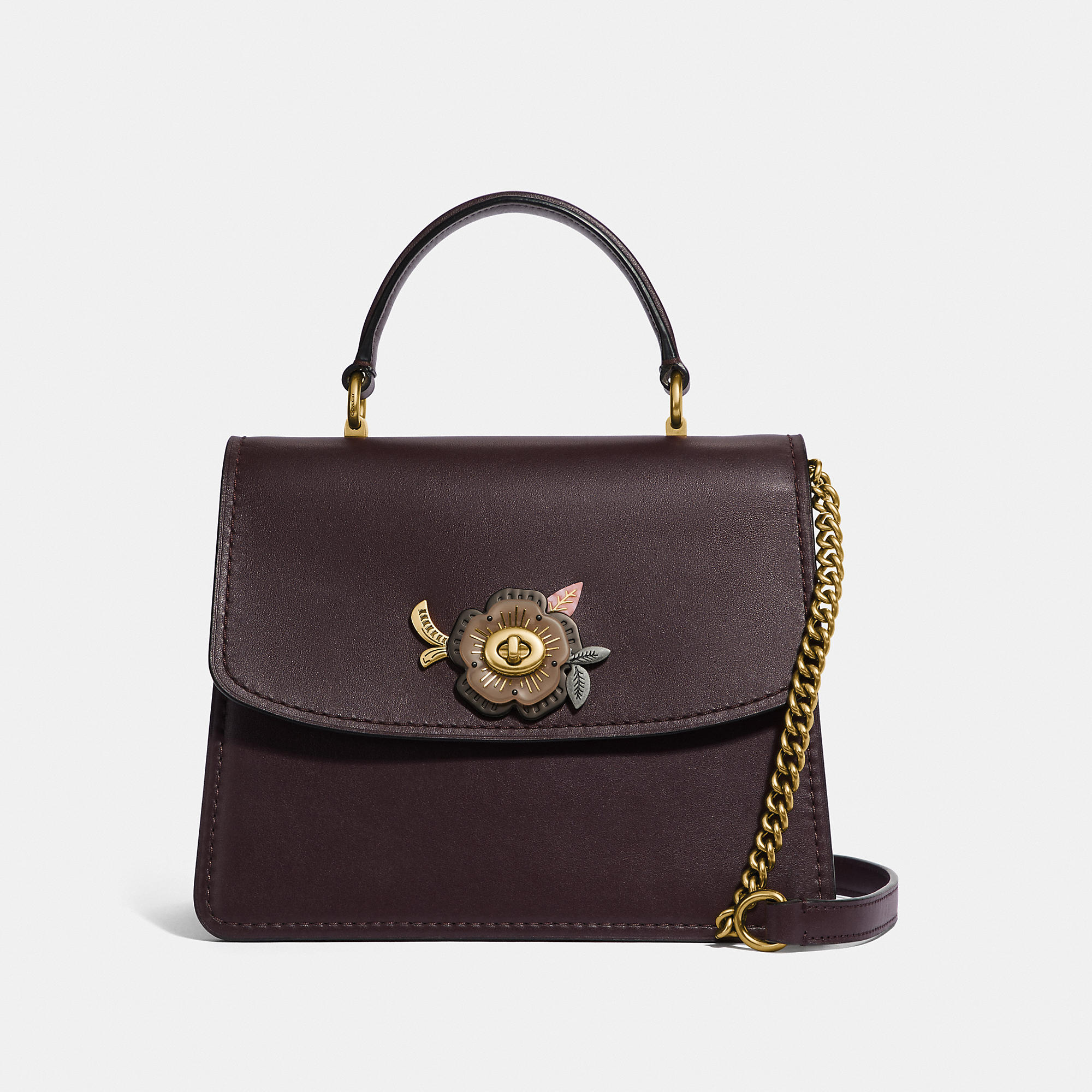 coach parker tea rose bag