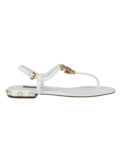 Shop Dolce & Gabbana Dolce E Gabbana Sandal In Bianco