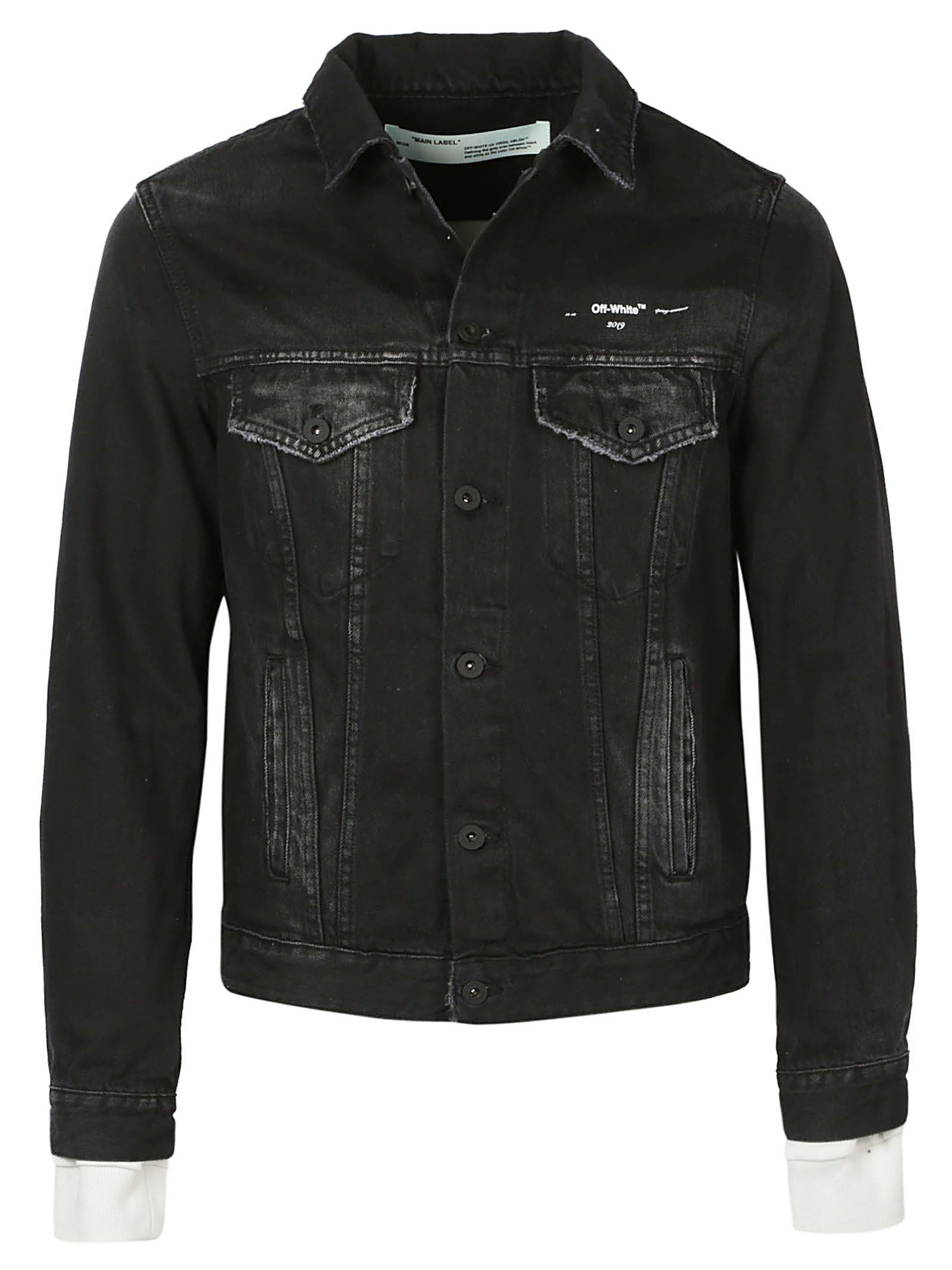 off white impressionism denim jacket