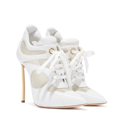 Shop Casadei Blade Dynamic In White And Golden