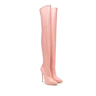 Shop Casadei Blade Perfecta In Sun Rosé