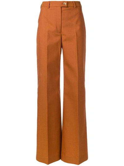 Acne Studios Modern Wool Trousers Orange | ModeSens