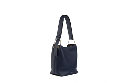 Shop Strathberry Lana Midi Bucket Bag - Navy