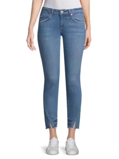 Shop Amo Cropped Skinny Ankle Jeans In Blue Jay