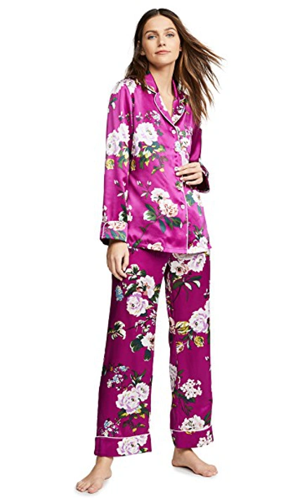 Shop Olivia Von Halle Lila Pajama Set In Marple