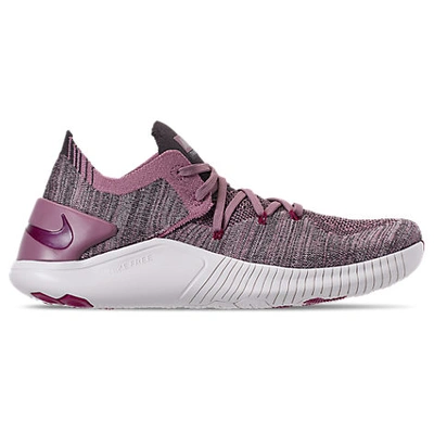 Shop Nike Women's Free Tr Flyknit 3 Training Shoes In Purple Size 7.5