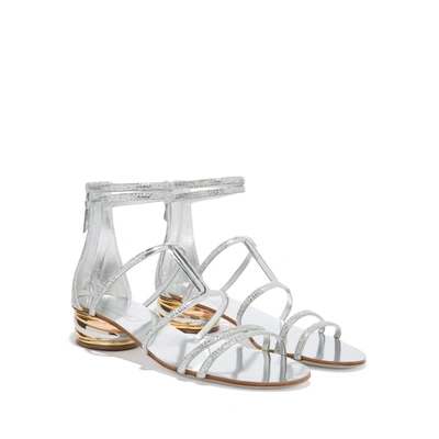 Shop Casadei Aurora Trio In Silver