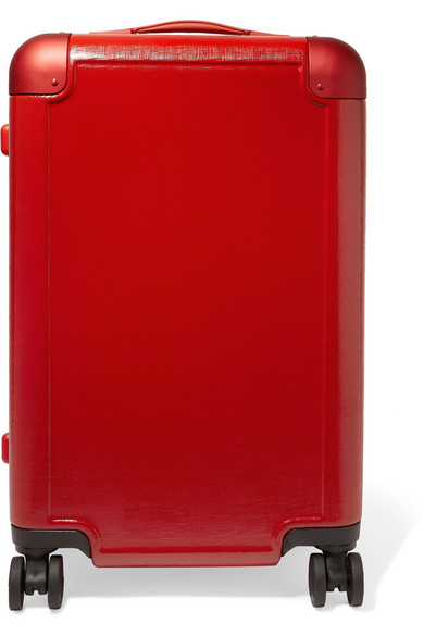 red hard shell suitcase