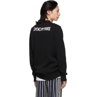 Shop Givenchy Black 4g Sweater In 004 Blk/wht