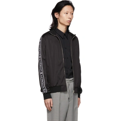 Shop Givenchy Black 4g Track Jacket In 001 Black