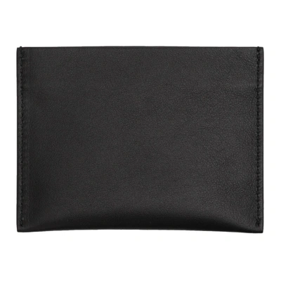 Shop Givenchy Black Debossed 4g Card Holder In 016 Black/k