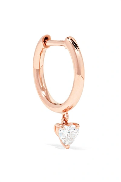 Shop Anita Ko Huggie 18-karat Rose Gold Diamond Earring