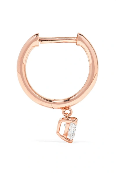 Shop Anita Ko Huggie 18-karat Rose Gold Diamond Earring
