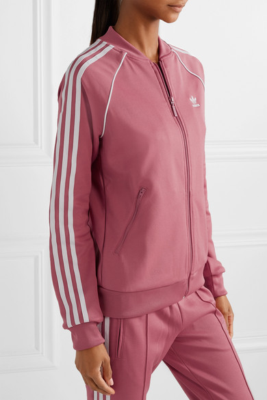 adidas sst track jacket trace maroon