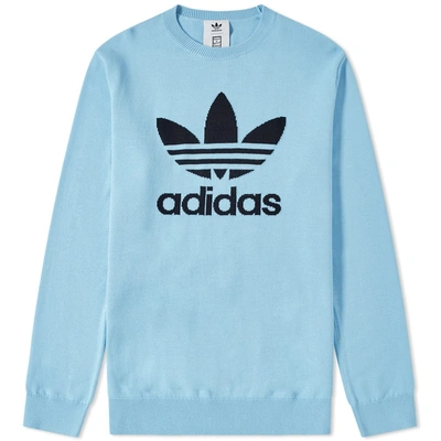 Shop Adidas Originals Adidas X Have A Good Time Knit In Blue