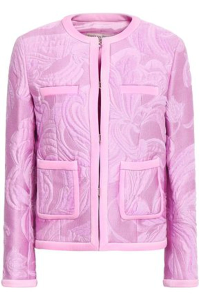 Shop Emilio Pucci Jacquard Jacket In Lilac