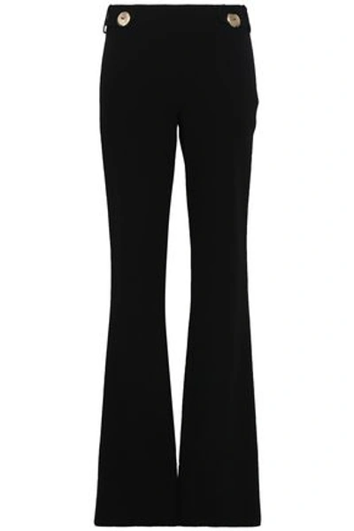 Shop Emilio Pucci Wool-blend Bootcut Pants In Black