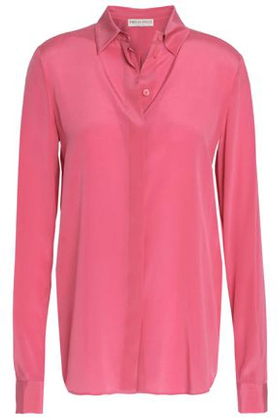 Shop Emilio Pucci Stretch-silk Shirt In Pink