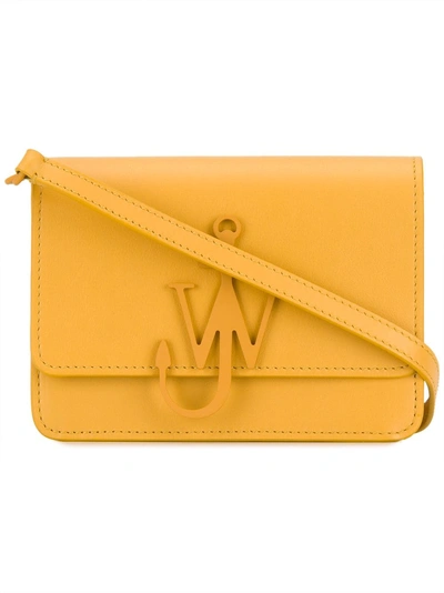 Shop Jw Anderson Mini Logo Crossbody Bag - Yellow