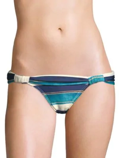 Shop Vix Swim San Andres Bia Striped Bikini Bottom In Multi