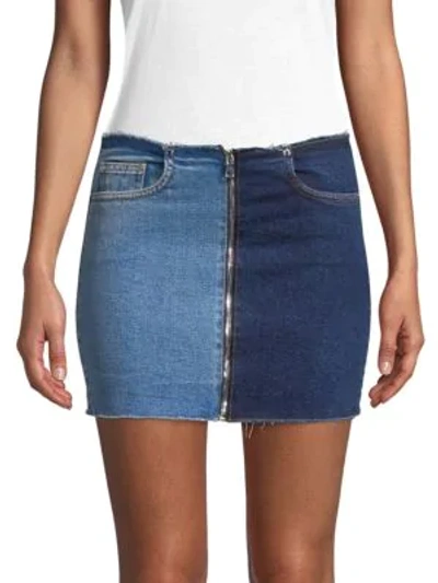Shop Cotton Citizen Denim Mini Skirt In Mercer Melrose