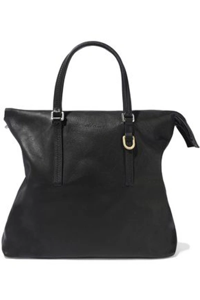 Shop Rick Owens Woman City Textured-leather Shoulder Bag Black
