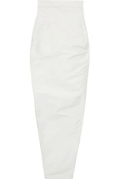 Shop Rick Owens Woman Shell Maxi Skirt White