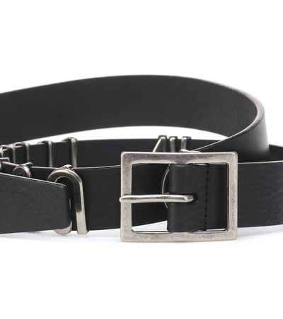 Shop Vetements Leather Belt In Black